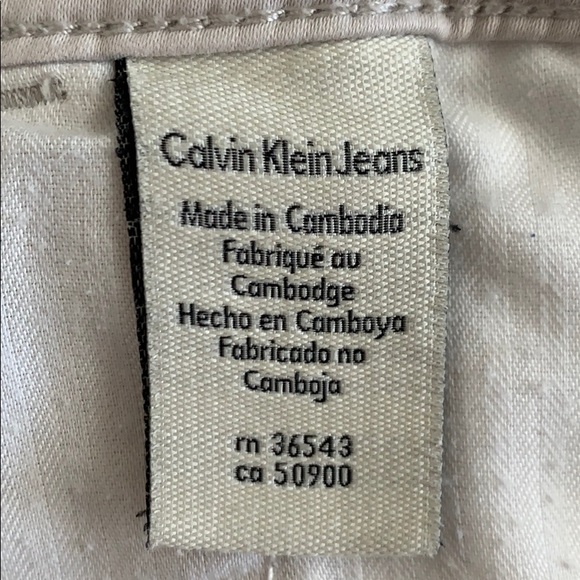 Calvin Klein Jeans stretchy slim light gray pants - Picture 5 of 6